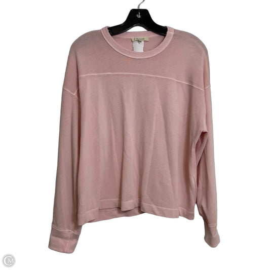 Top Long Sleeve By Madewell In Pink, Size: S