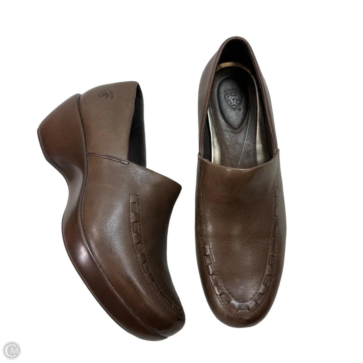 Shoes Heels Wedge By Ariat In Brown, Size: 7.5