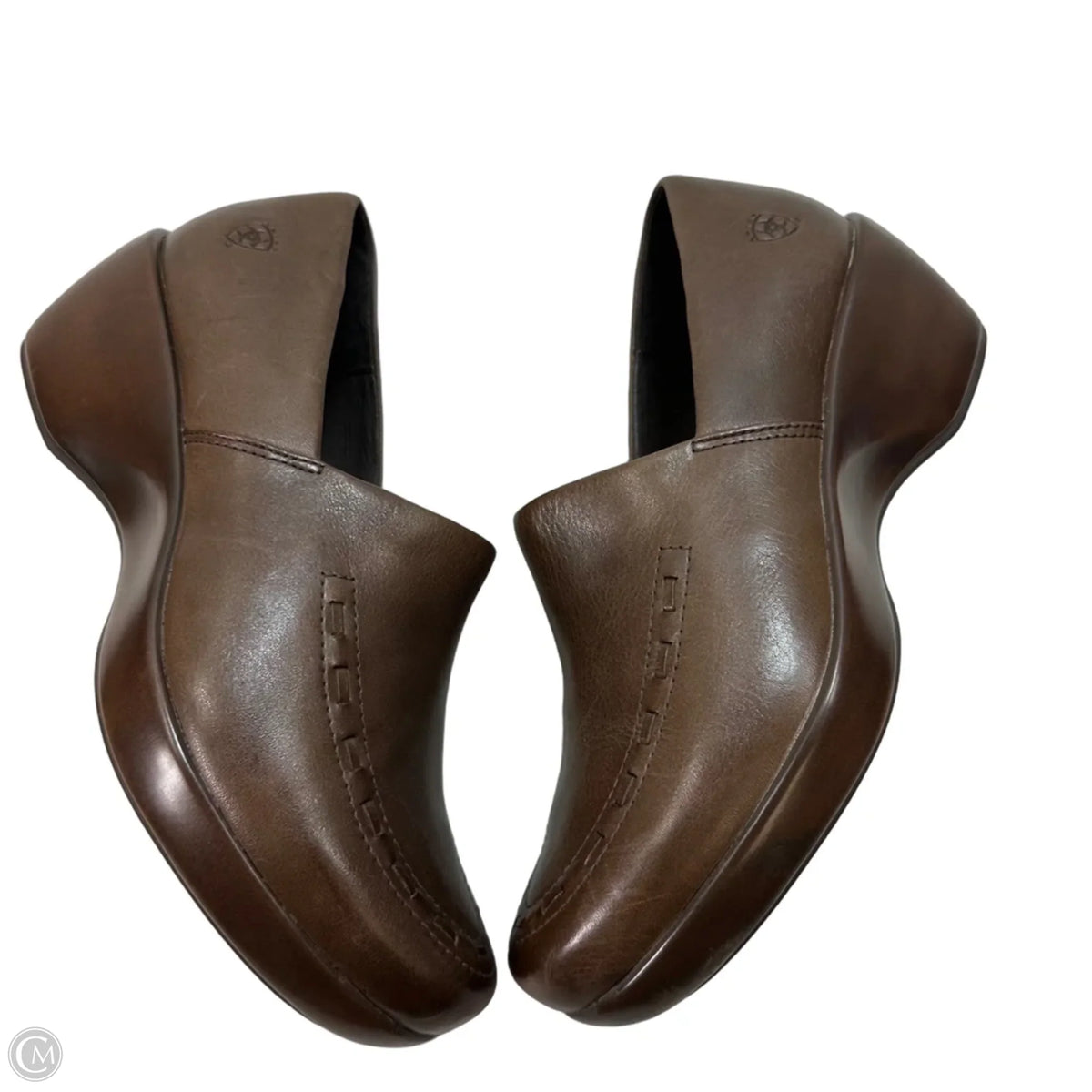 Shoes Heels Wedge By Ariat In Brown, Size: 7.5