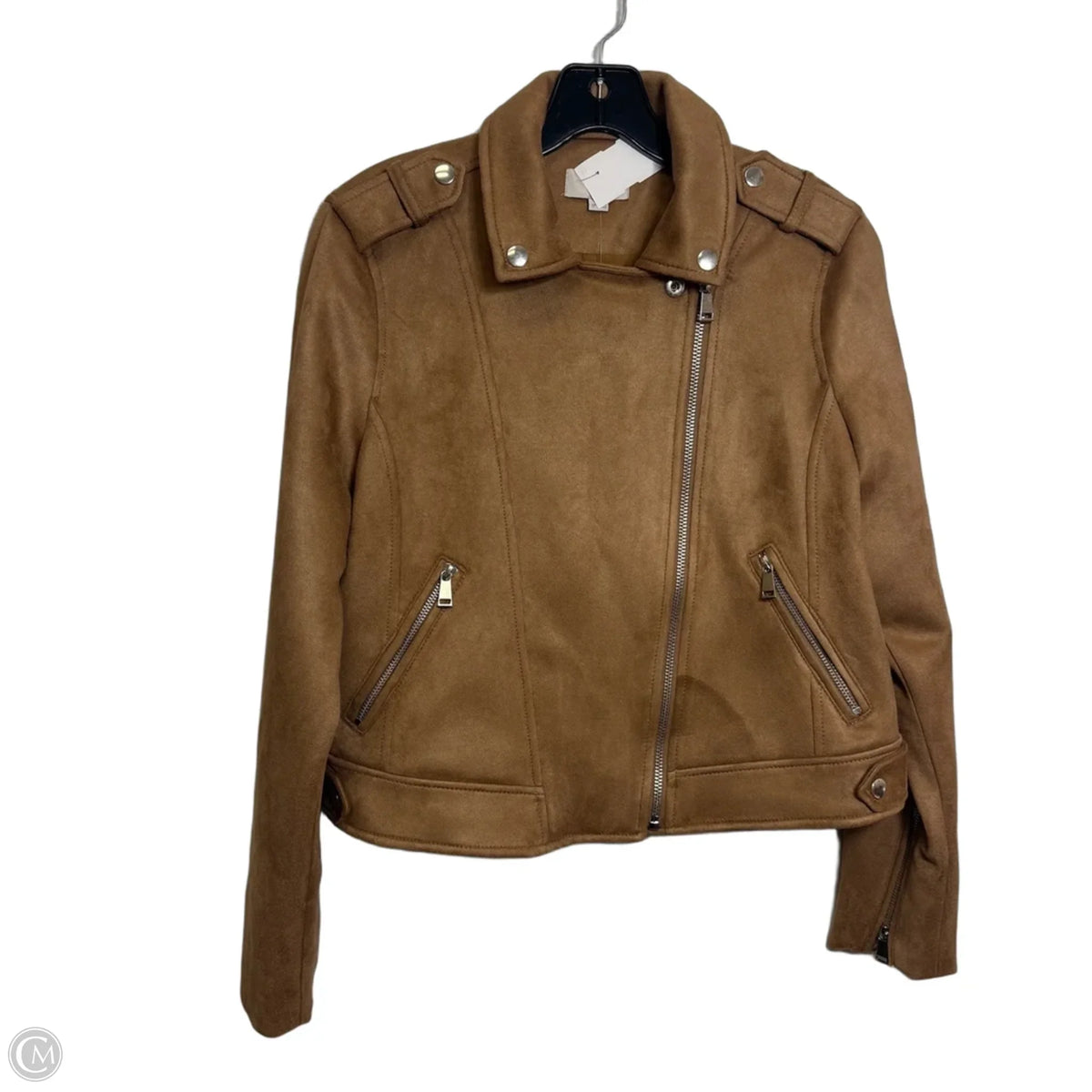Jacket Moto By Loft In Tan, Size: Sp