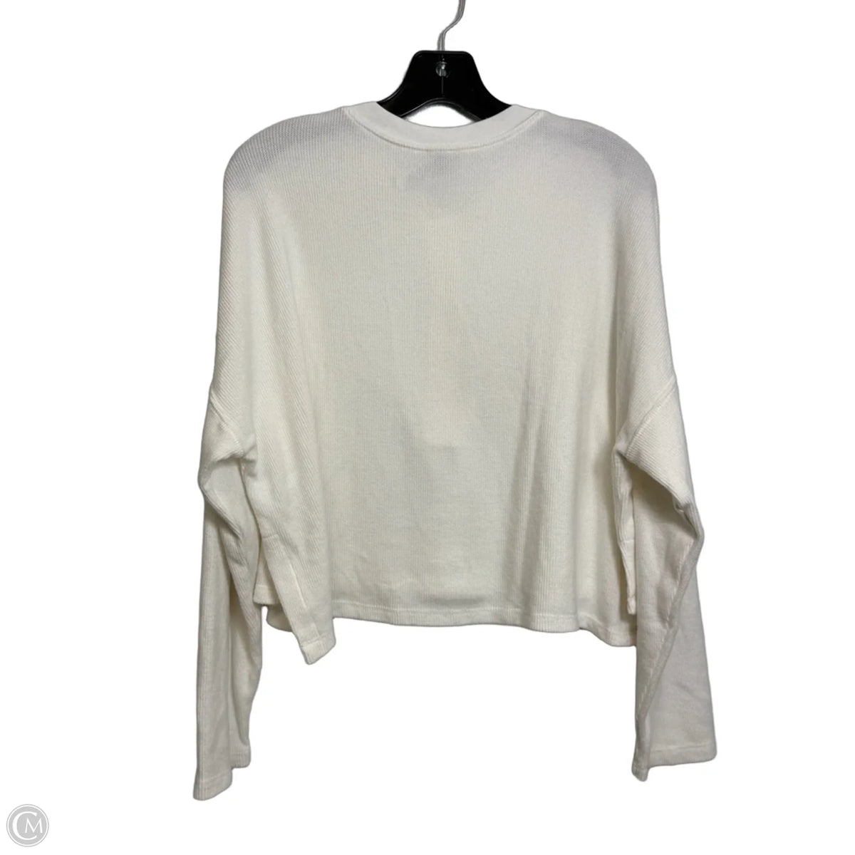 Top Long Sleeve Basic By Express In White, Size: M
