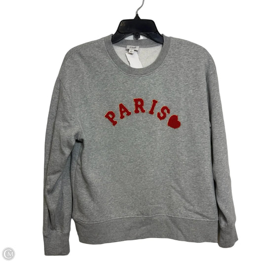 Top Long Sleeve By J. Crew In Grey, Size: S