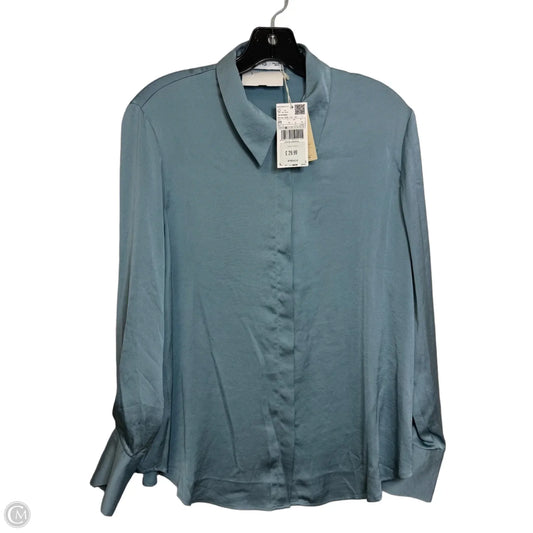 Top Long Sleeve By Mng In Blue, Size: S