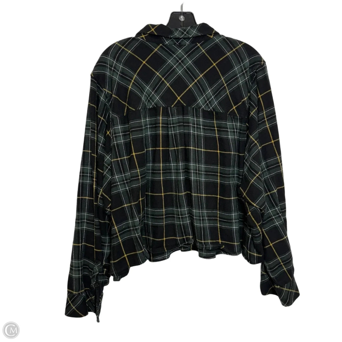 Top Long Sleeve By Torrid In Plaid Pattern, Size: 4x
