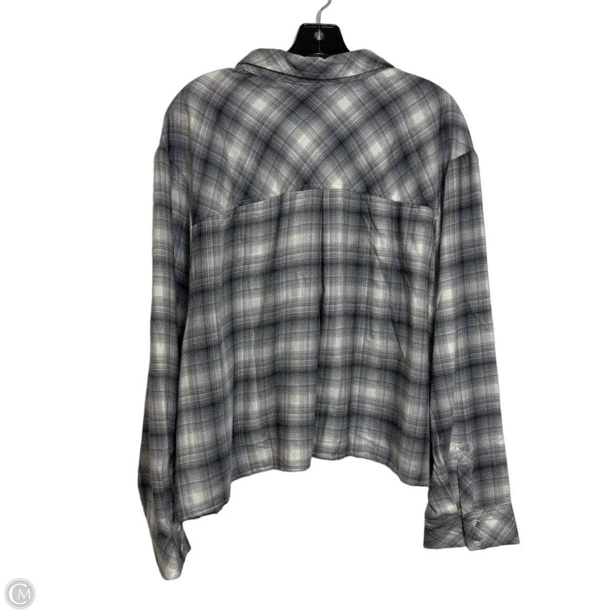 Top Long Sleeve By Torrid In Plaid Pattern, Size: 4x