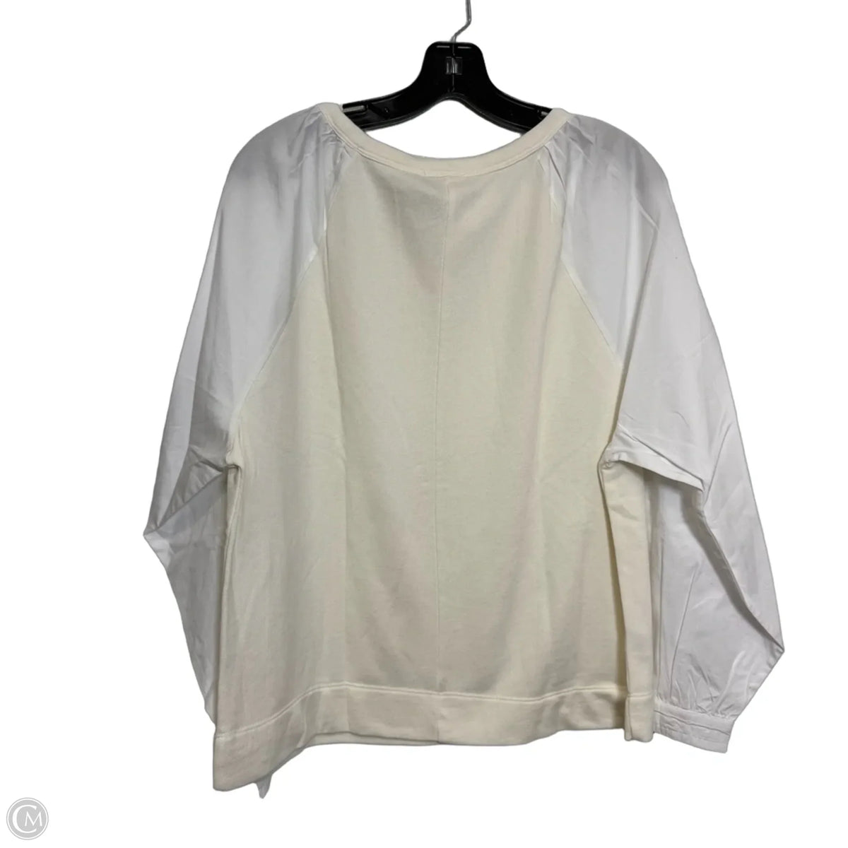 Top Long Sleeve By Loft In Ivory, Size: L