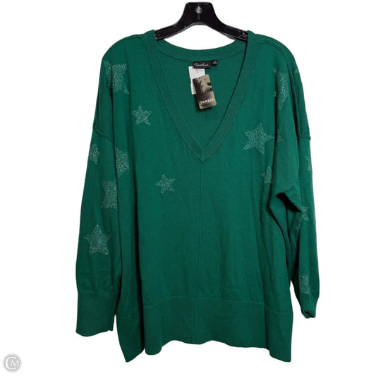 Sweater By Torrid In Green, Size: 2x