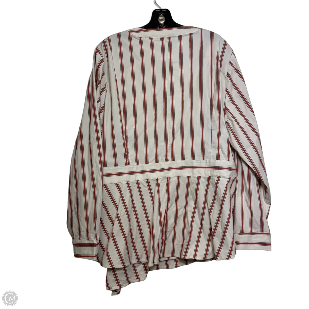 Top Long Sleeve By Lane Bryant In Striped Pattern, Size: 1x