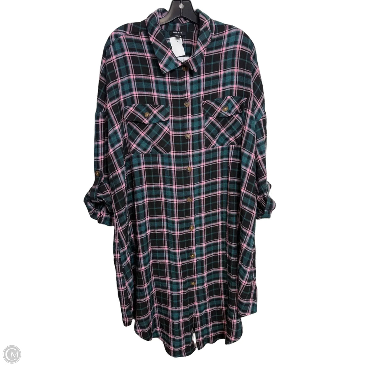 Dress By Torrid In Plaid Pattern, Size: 3x