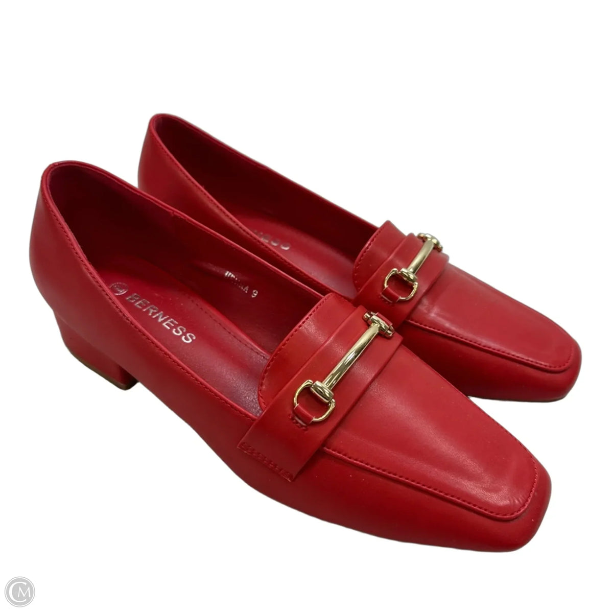 Shoes Heels Block By Berness In Red, Size: 9