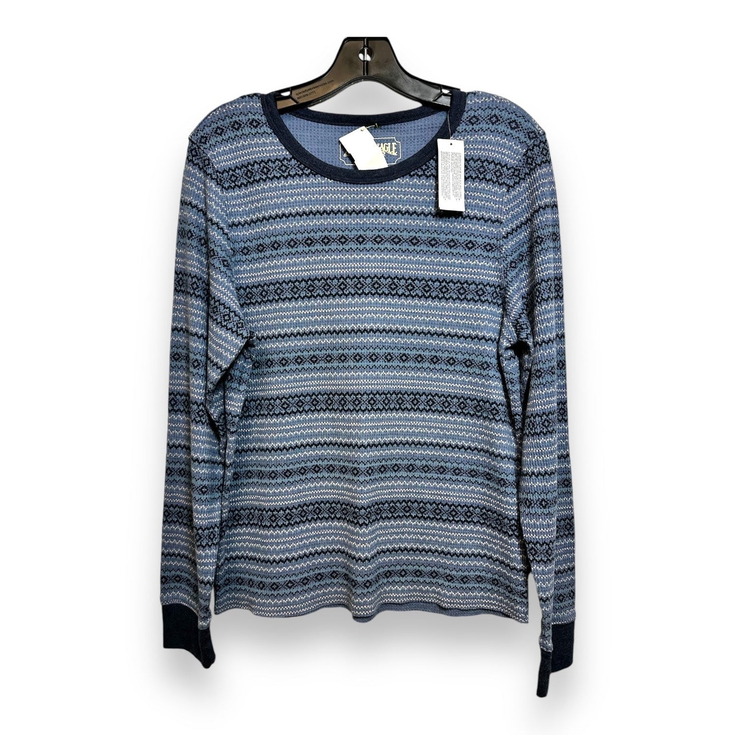 Top Long Sleeve By American Eagle In Blue, Size: Xl