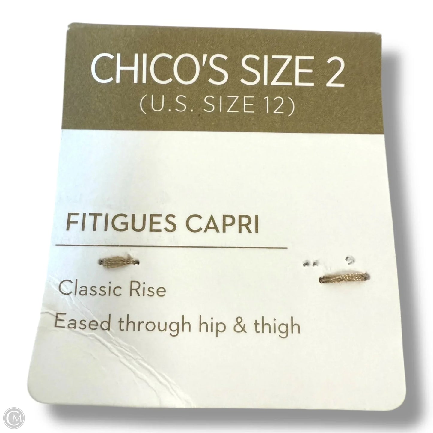 Capris By Chicos In Print, Size: L