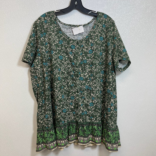 Top Short Sleeve By Woman Within  Size: 1x