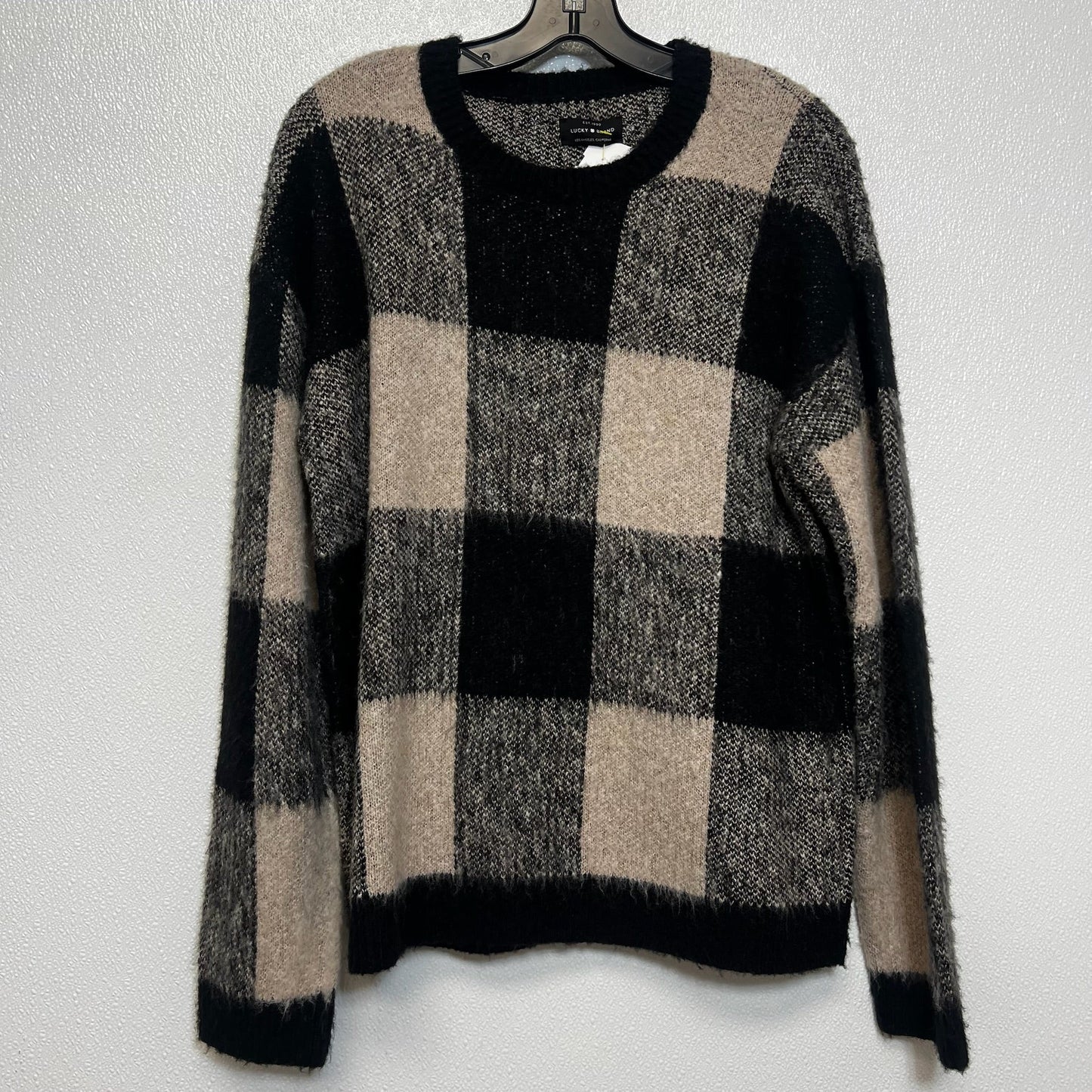 Sweater By Lucky Brand In Black, Size: L