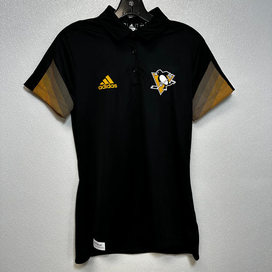 Pittsburgh Penguins Black Athletic Top Short Sleeve Adidas