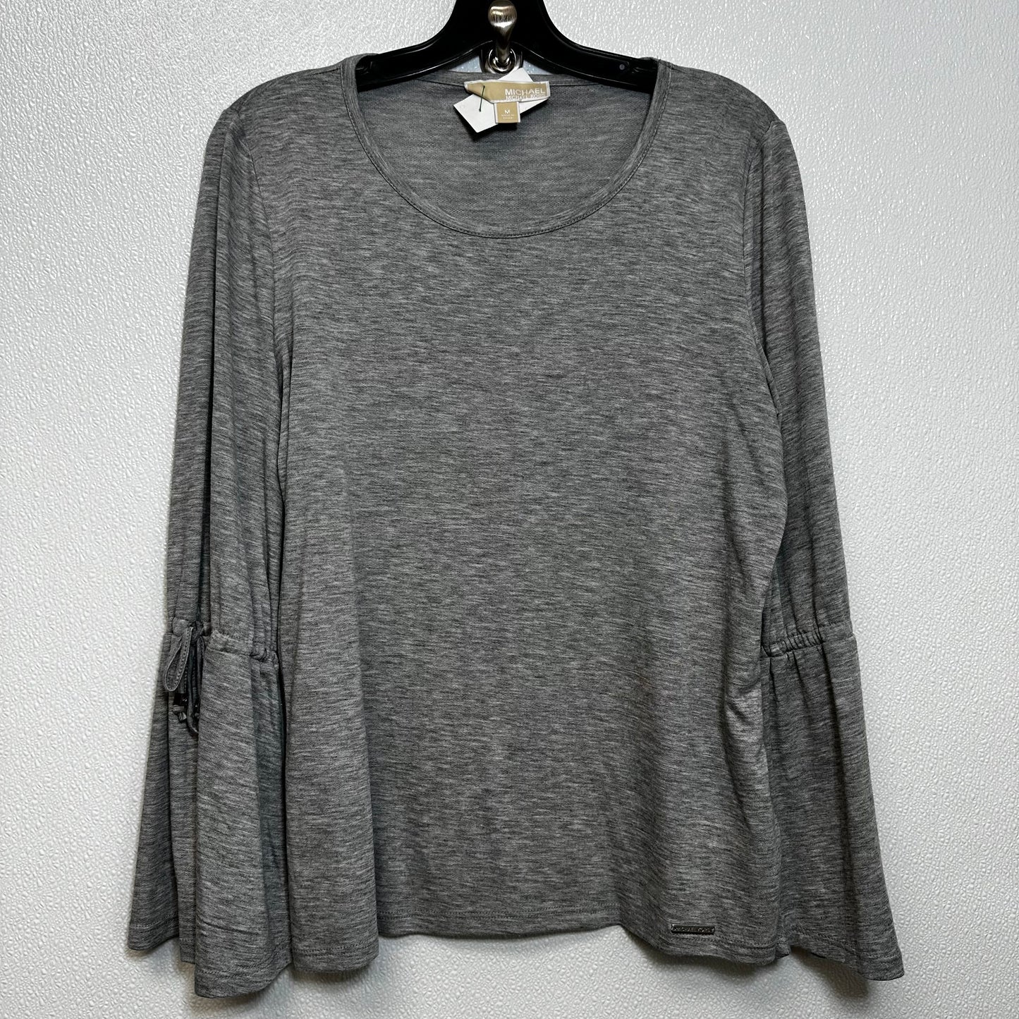 Grey Top Long Sleeve Michael By Michael Kors, Size M