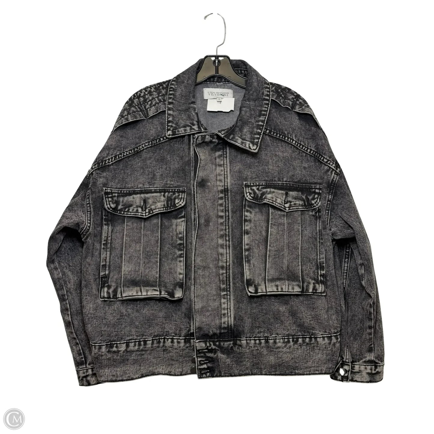 Jacket Denim By Veveret In Black, Size: M