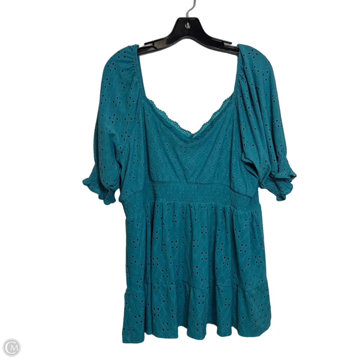 Top Short Sleeve By Torrid In Blue, Size: 2x