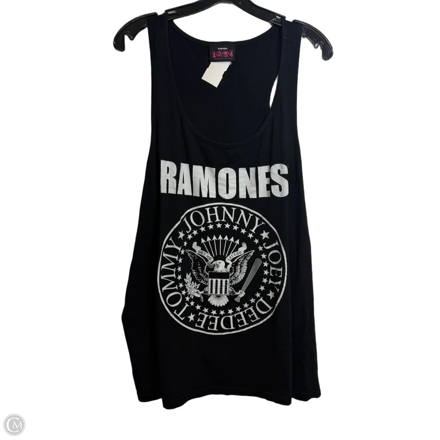 Ramones Tank Top By Clothes Mentor In Black, Size: 1x