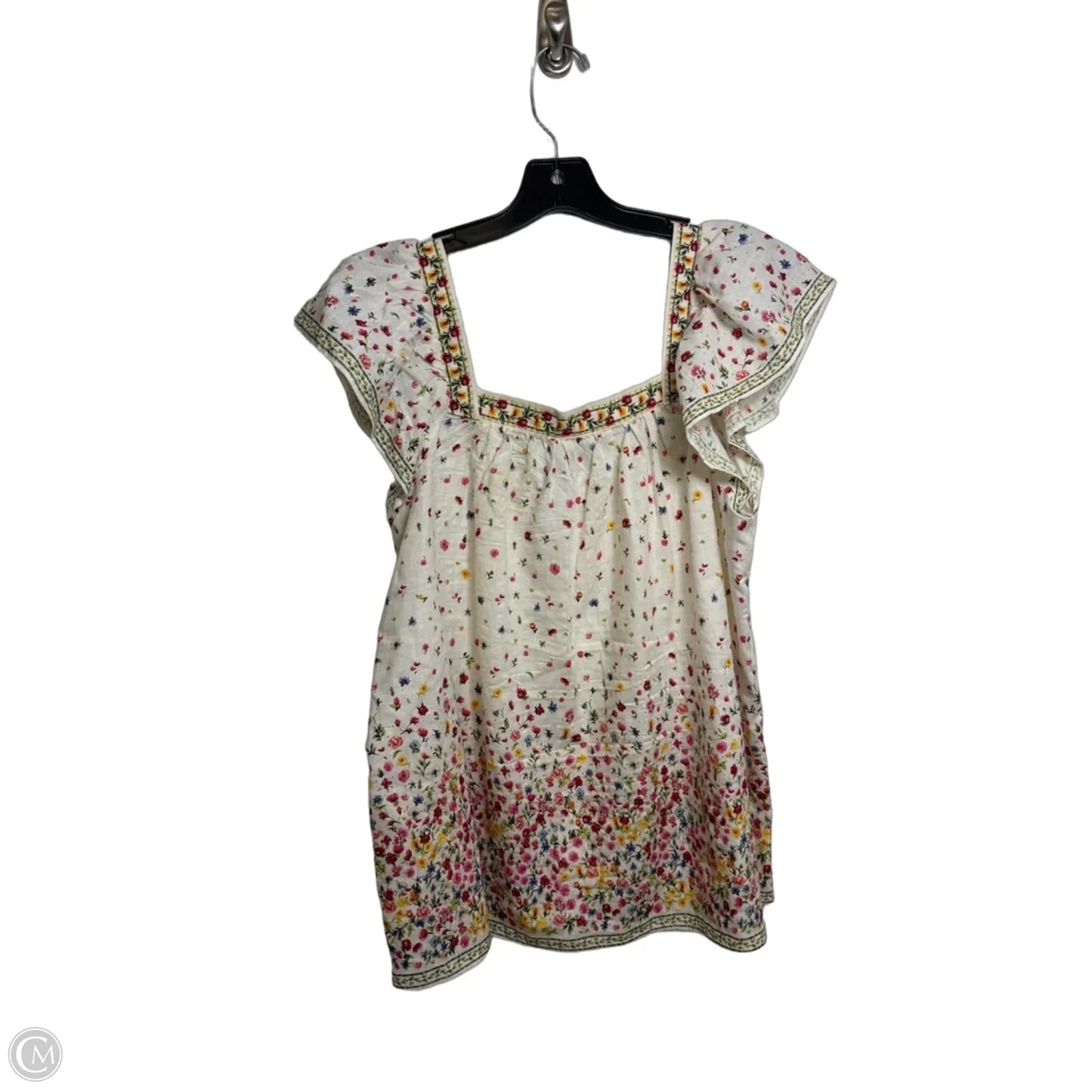Top Sleeveless By Max Studio In Floral Print, Size: L