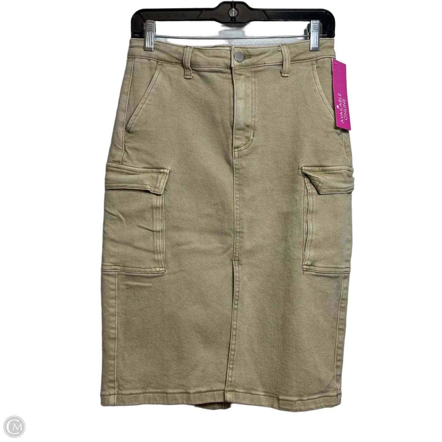 Skirt Midi By Risen In Tan, Size: M