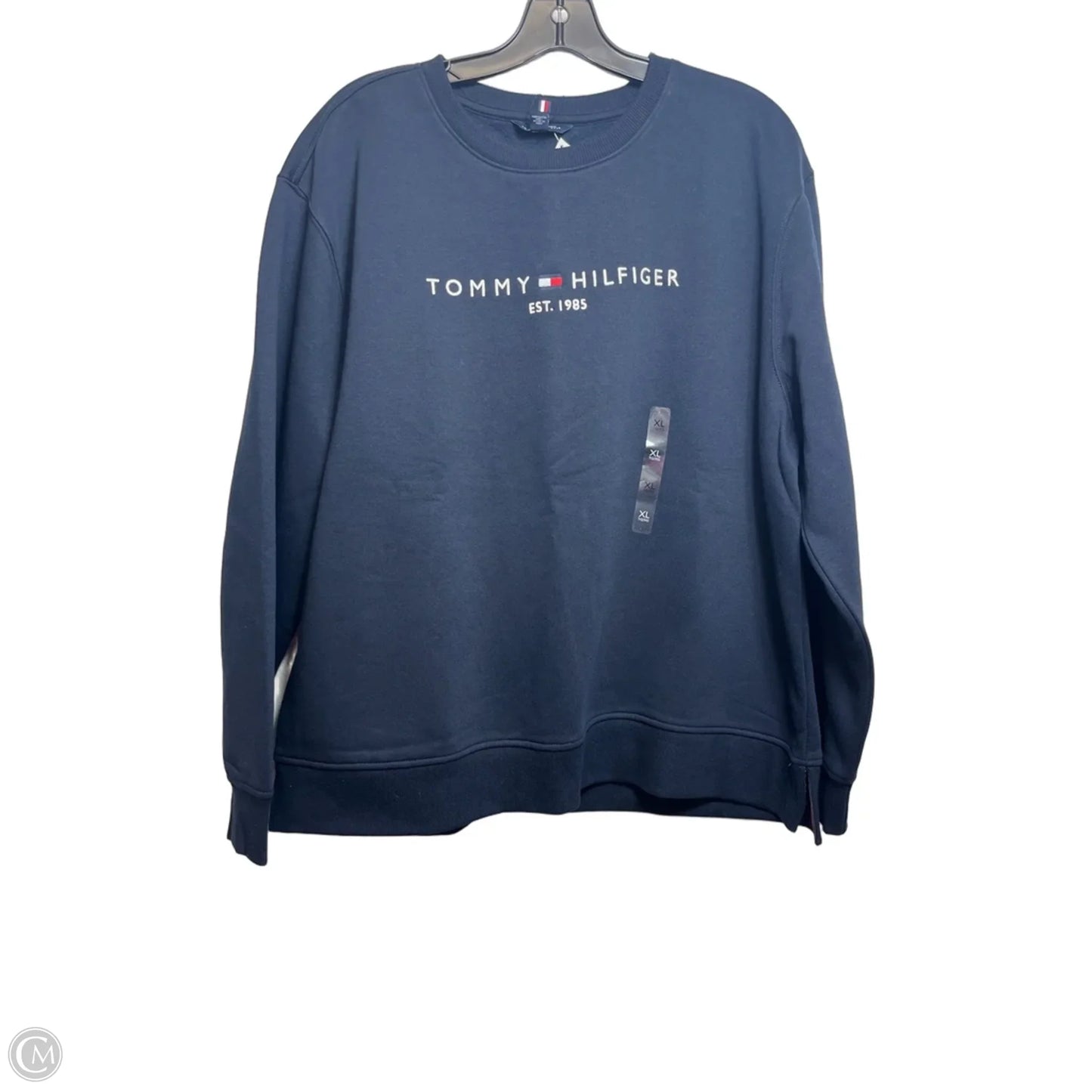 Sweatshirt Crewneck By Tommy Hilfiger In Navy, Size: Xl