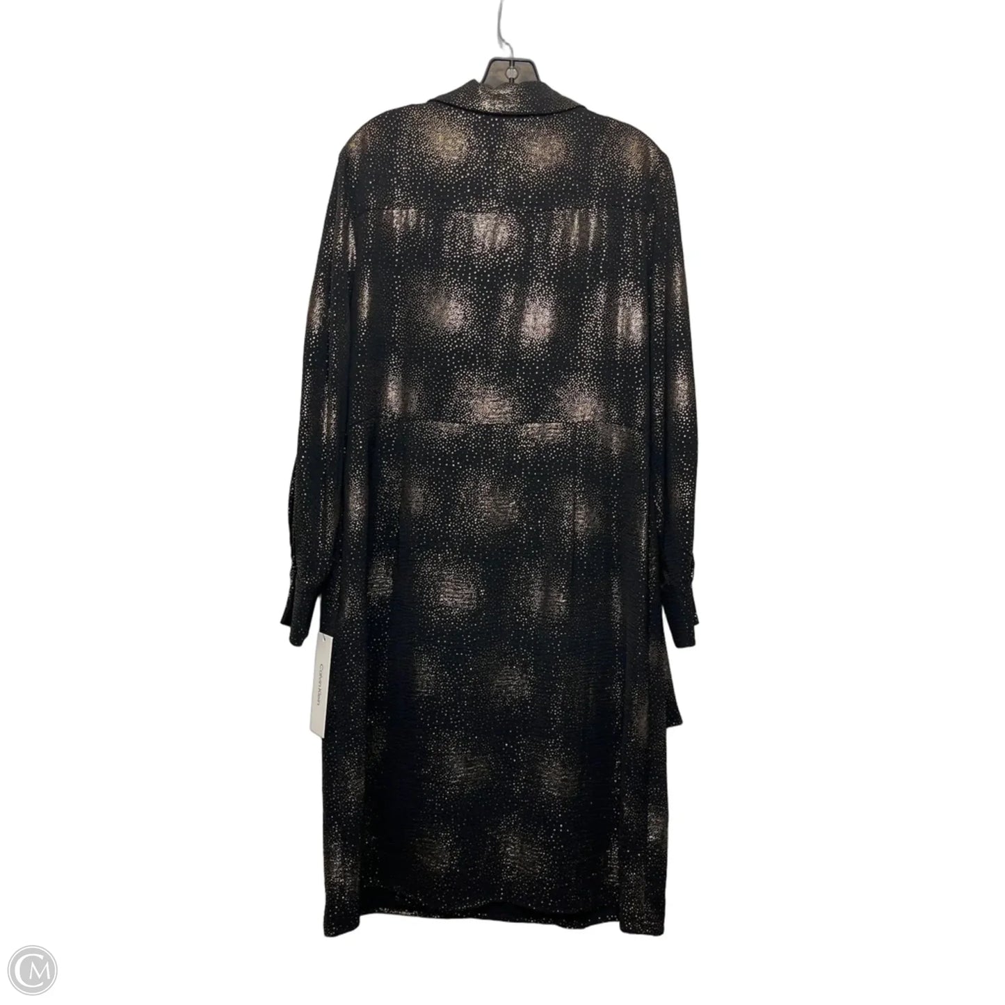 Dress Casual Midi By Calvin Klein In Black, Size: 12