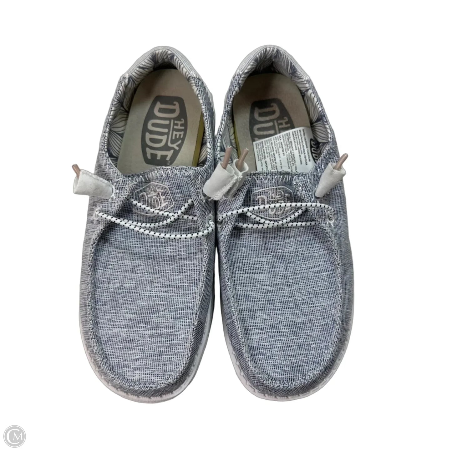 Shoes Flats By Hey Dude In Grey, Size: 6