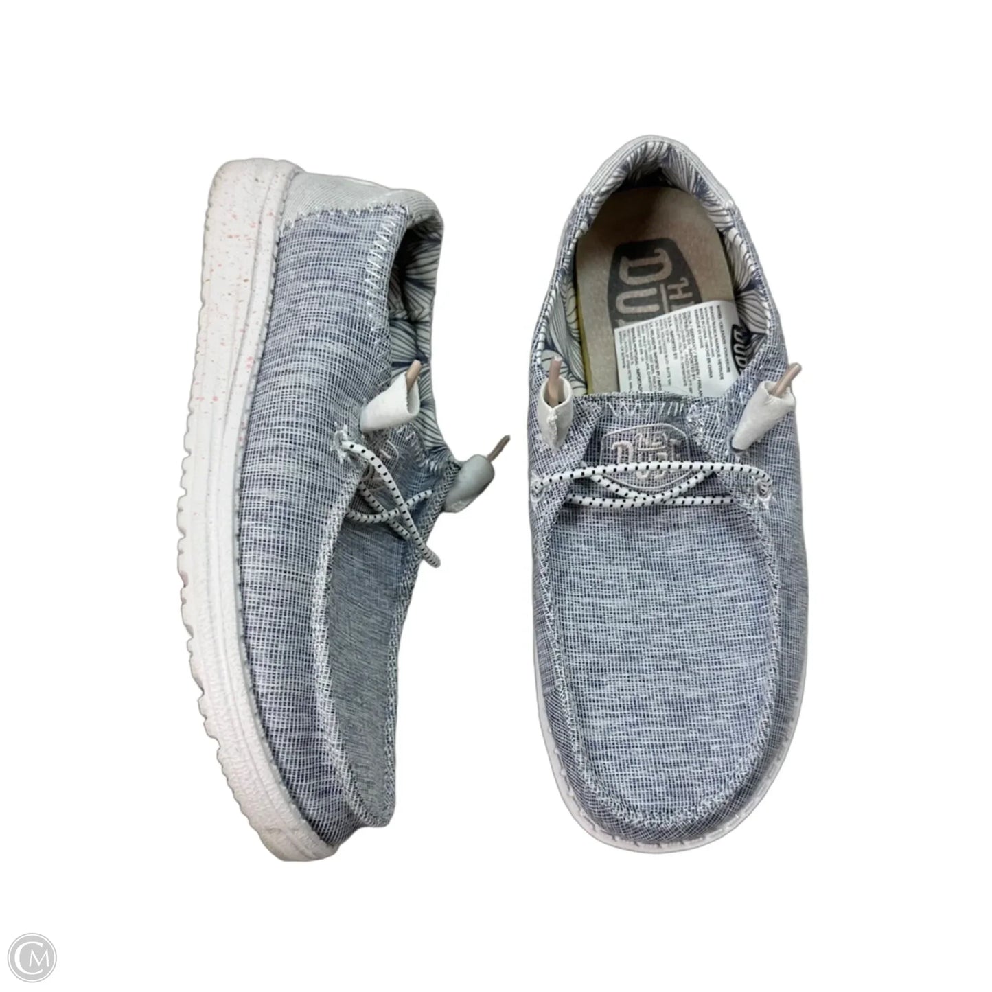 Shoes Flats By Hey Dude In Grey, Size: 6