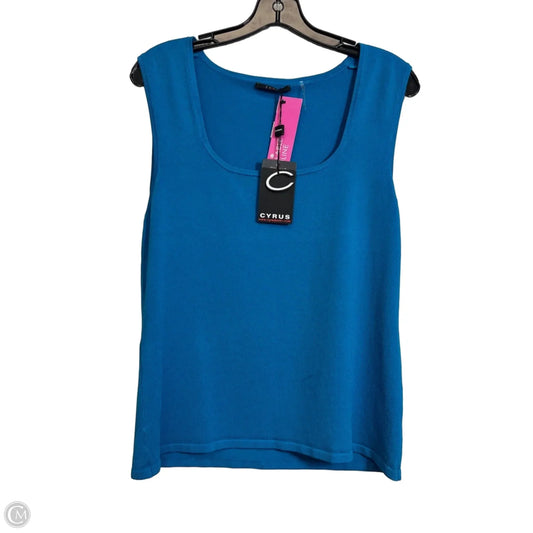 Top Sleeveless By Cyrus In Blue, Size: Xl