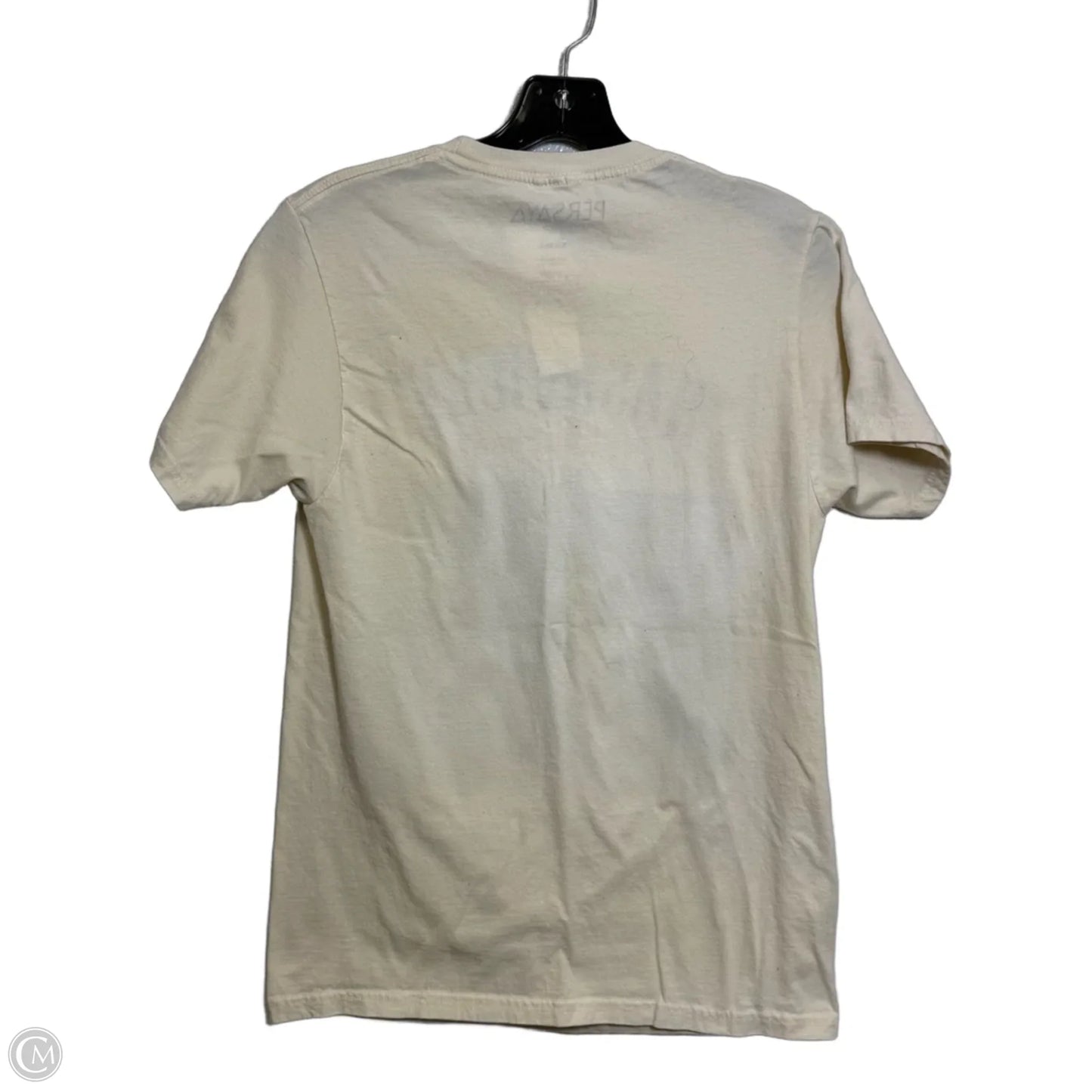 Top Short Sleeve By Clothes Mentor In Cream, Size: S