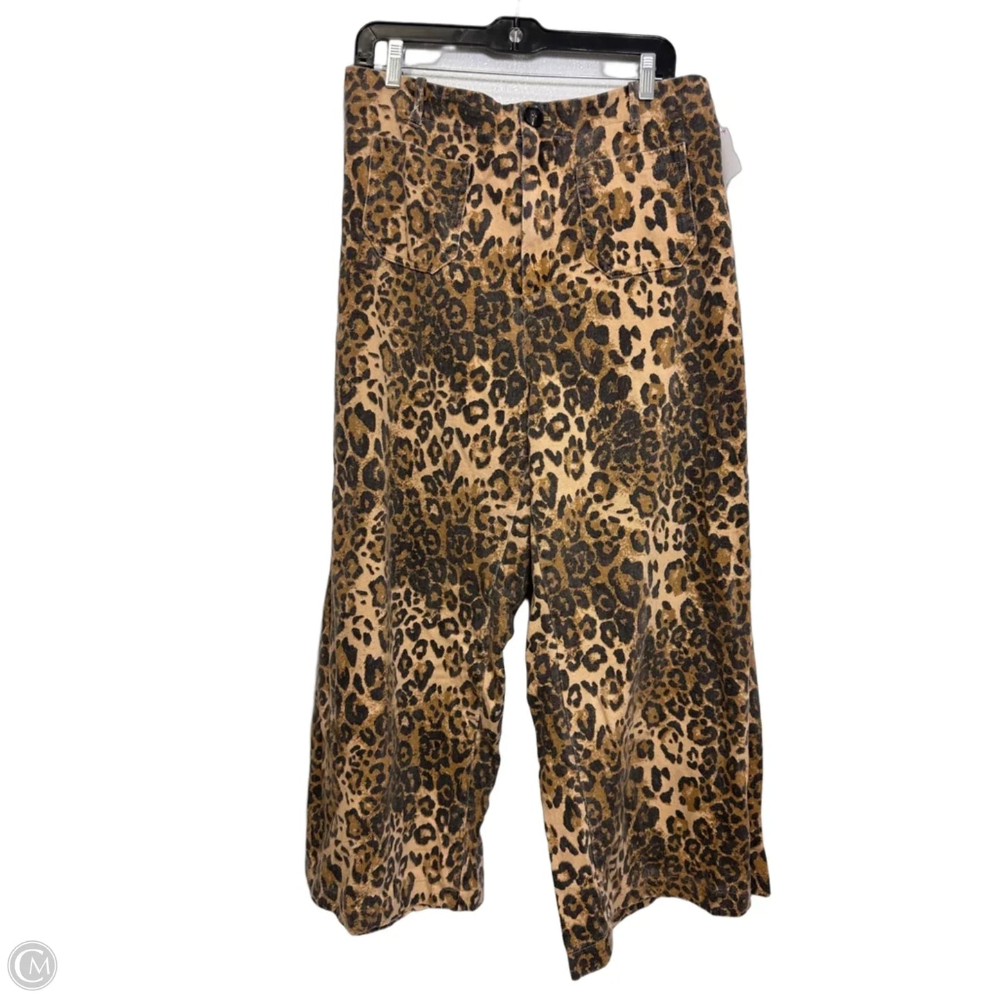 Jeans Wide Leg By Geegee In Animal Print, Size: 1x