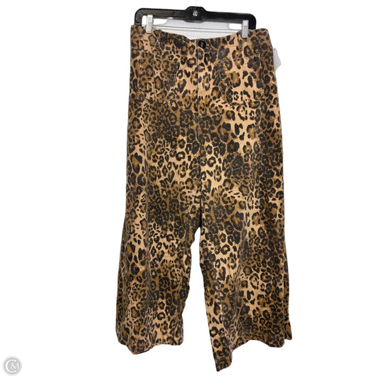 Jeans Wide Leg By Geegee In Animal Print, Size: 1x