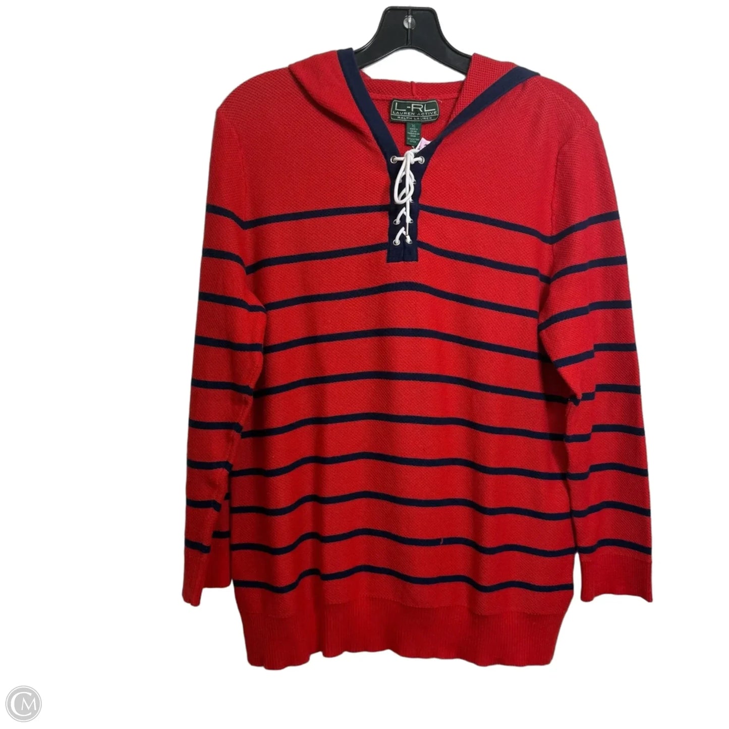 Sweater top By Ralph Lauren In Red, Size: Xl