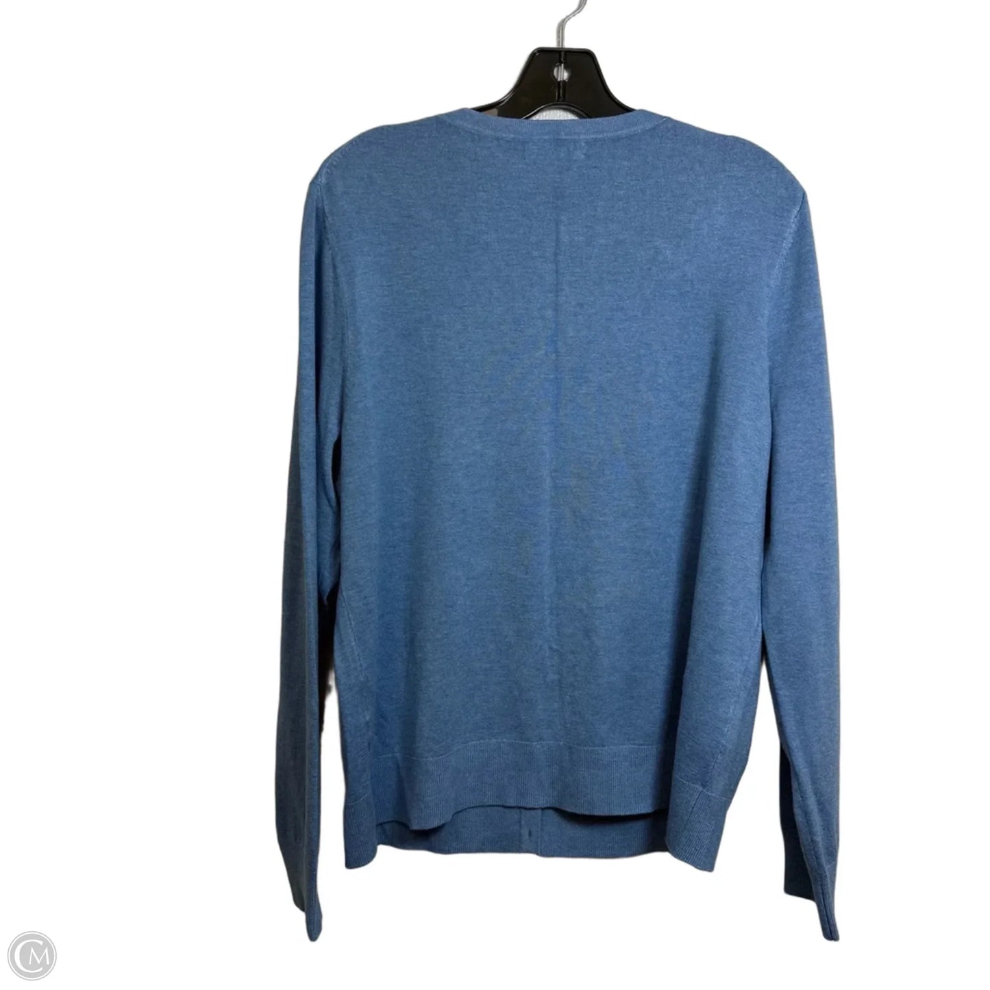 Sweater Cardigan By Charter Club In Blue, Size: Xl