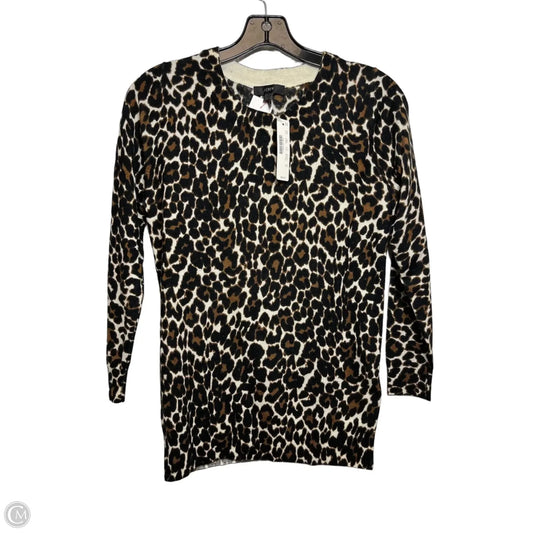 Sweater By J. Crew In Animal Print, Size: Xs