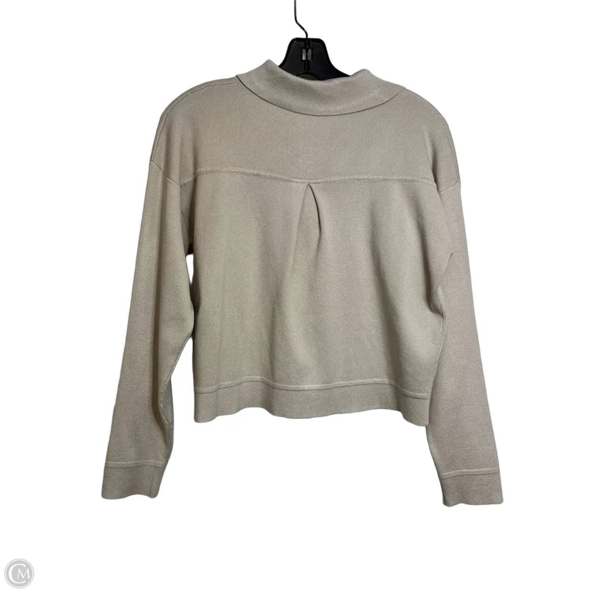 Top Long Sleeve By Sioni In Tan, Size: M