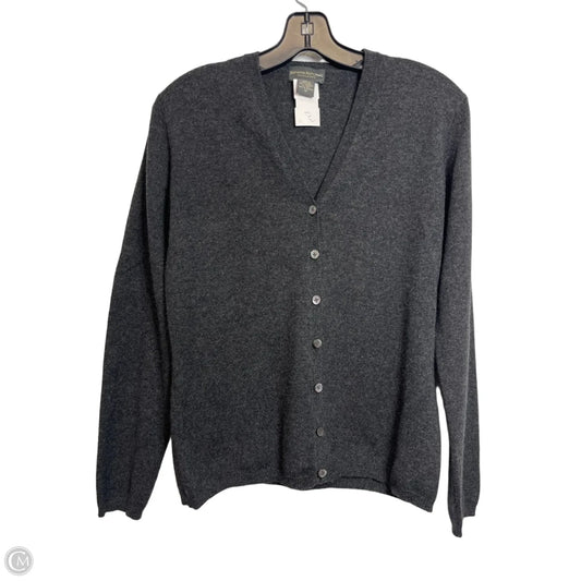 Sweater Cardigan Cashmere By Banana Republic In Grey, Size: M