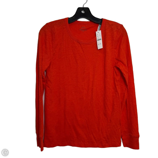 Top Long Sleeve By J. Crew In Orange, Size: S