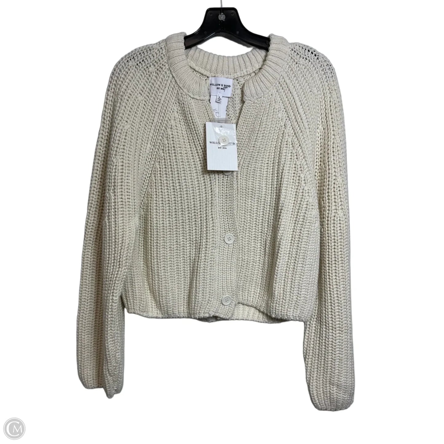 Cardigan By Willow & Wind In White, Size: L