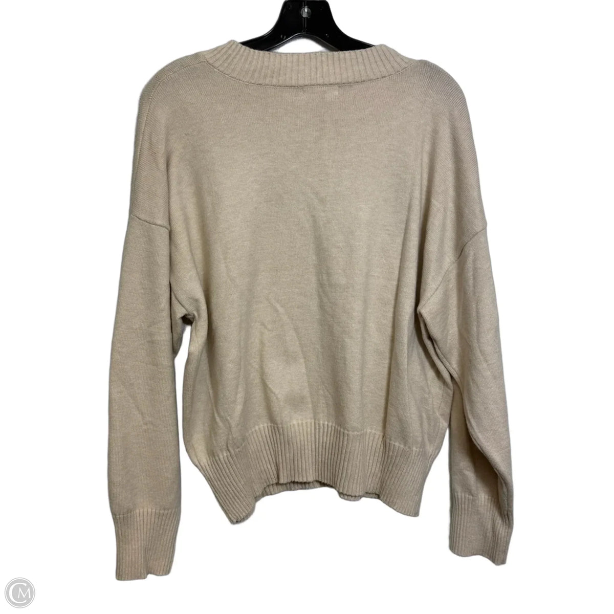Sweater By Vigoss In Tan, Size: L