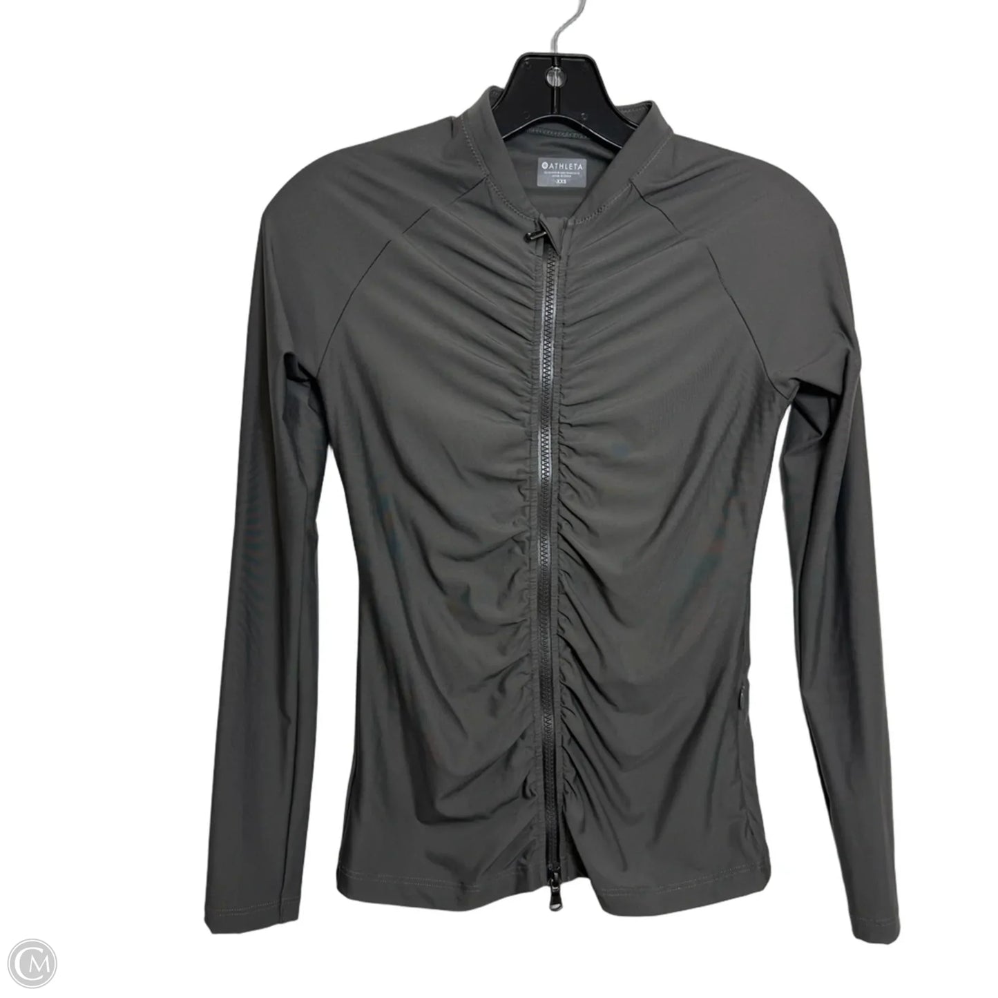 Athletic Jacket By Athleta In Grey, Size: Xxs