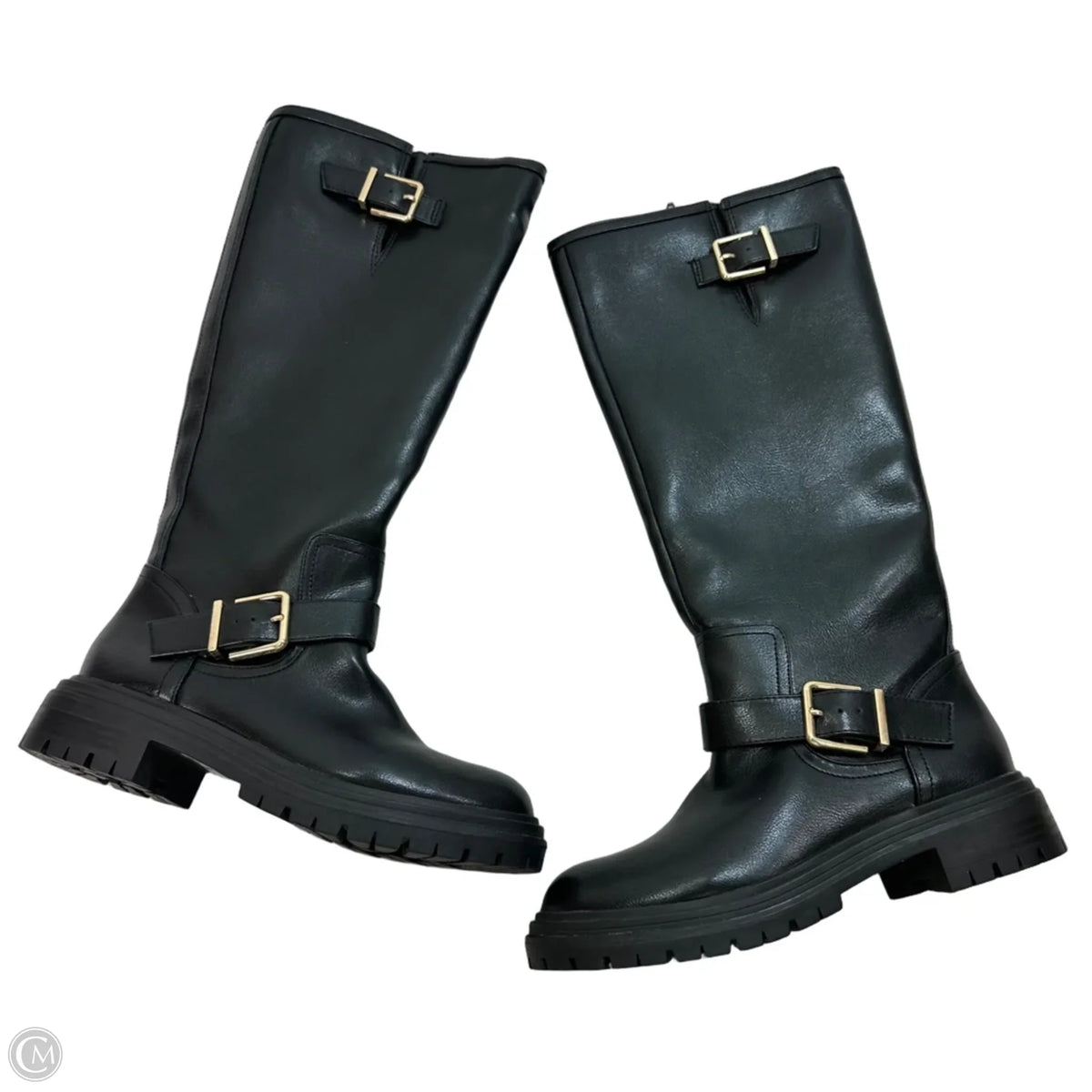 Boots Knee Flats By Loft In Black, Size: 7