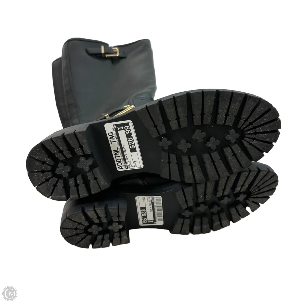 Boots Knee Flats By Loft In Black, Size: 7