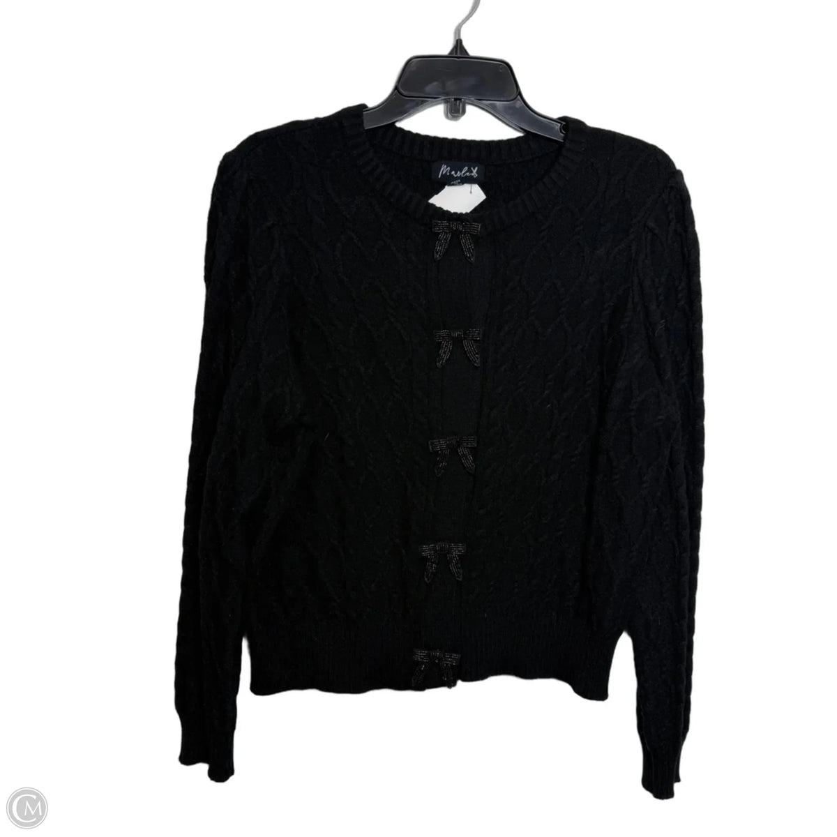 Sweater Cardigan By Marled In Black, Size: M