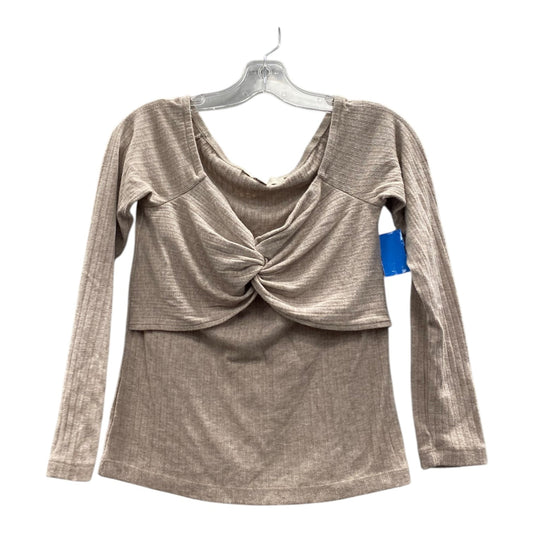 Top Ls By Loft In Brown, Size:M