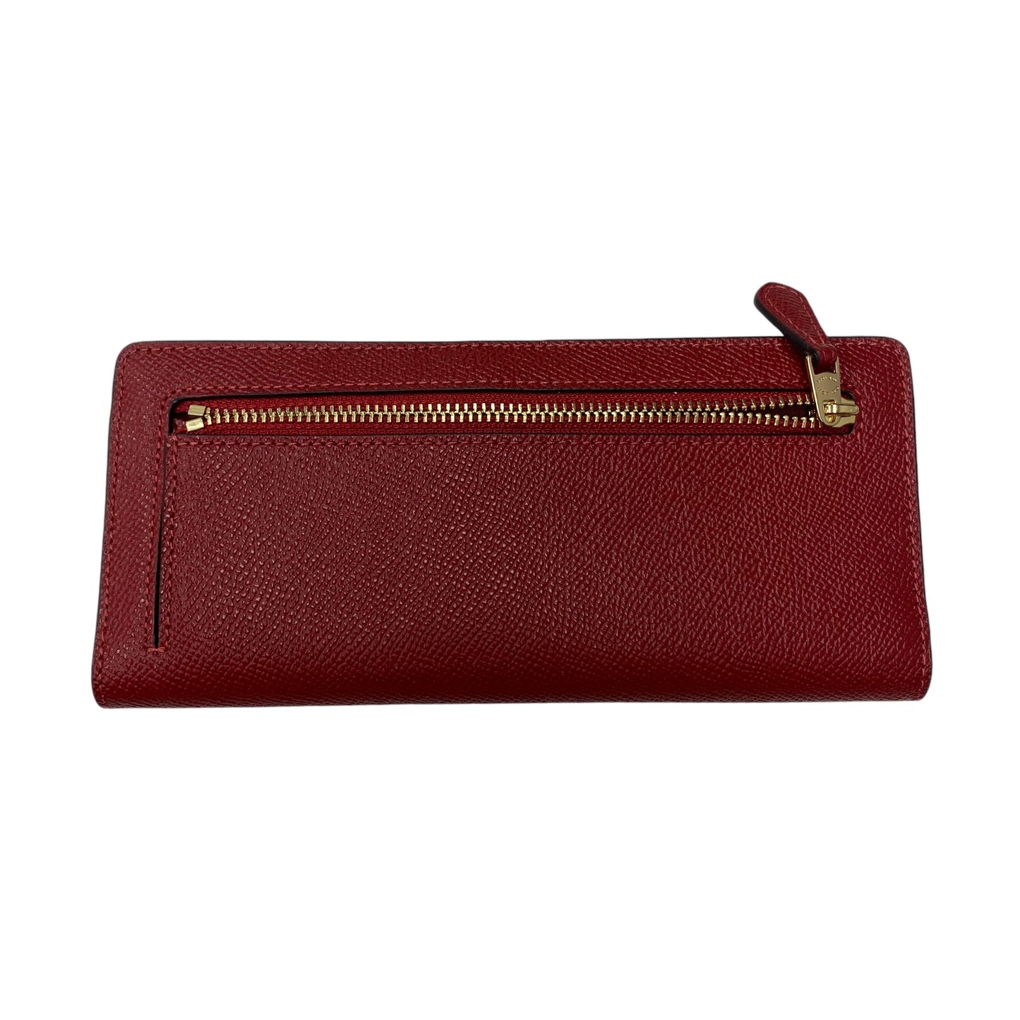 Wallet Designer By Coach In Red, Size:Medium