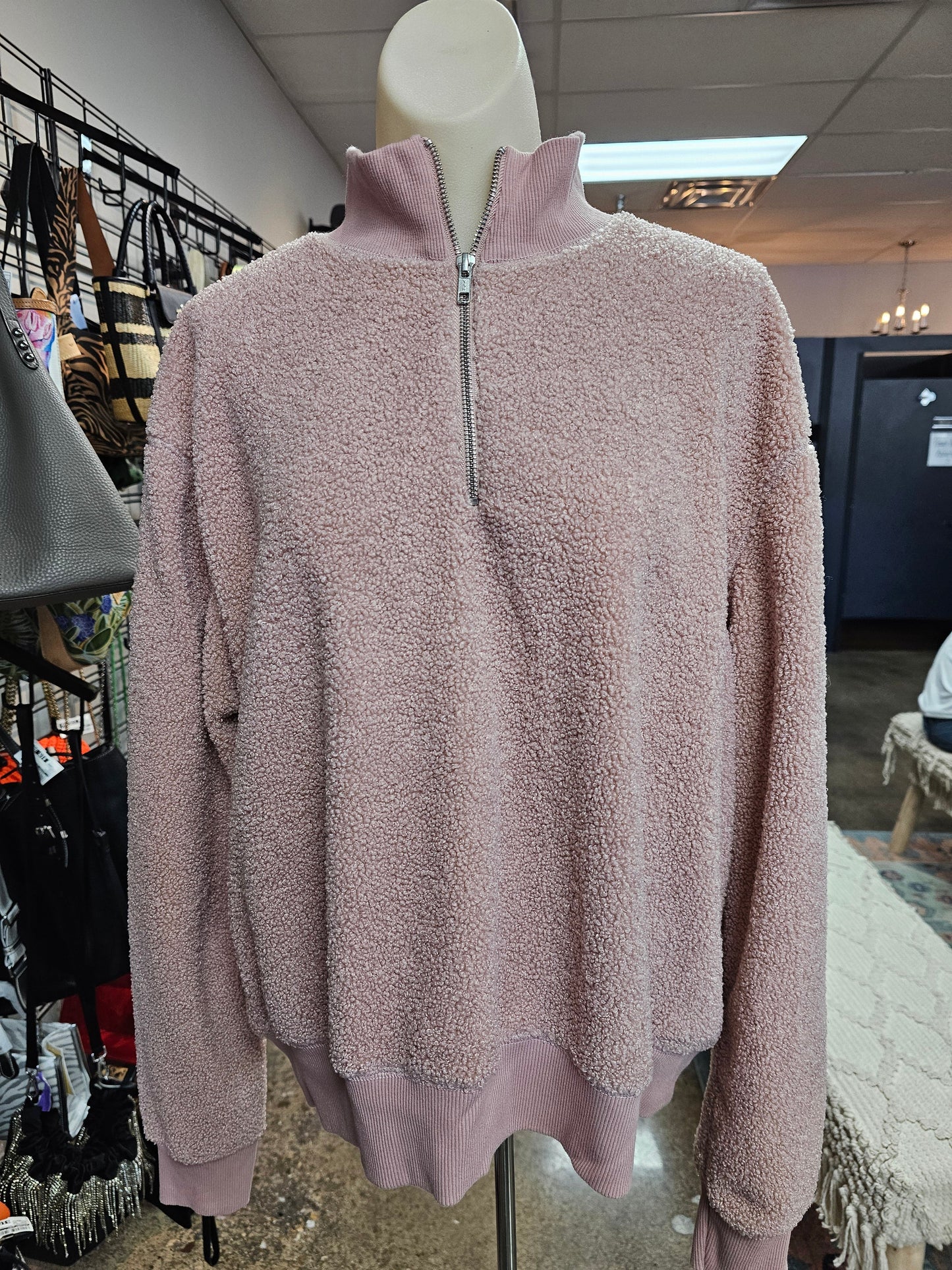 Sweater By Topshop In Pink, Size:L