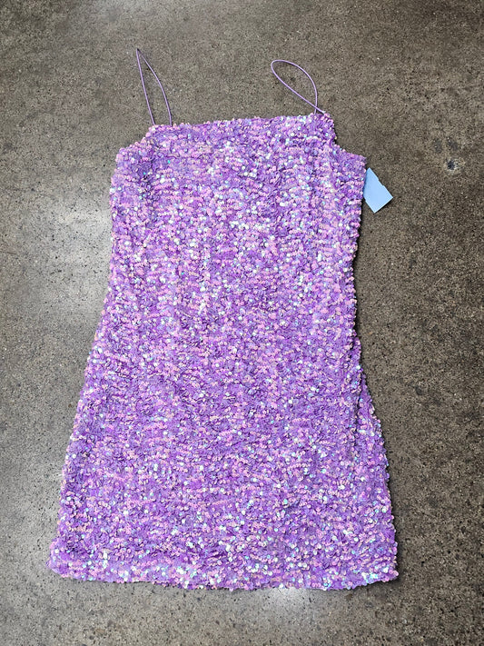 Dress Party Short By Clothes Mentor In Purple, Size:Xl