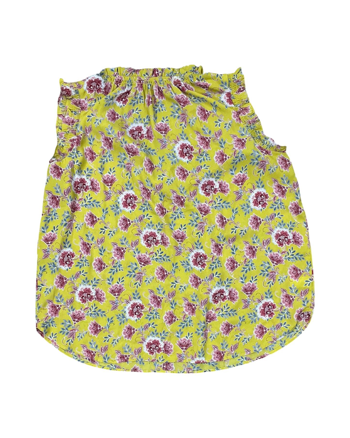 Top Sleeveless By Loft In Yellow, Size:Xl